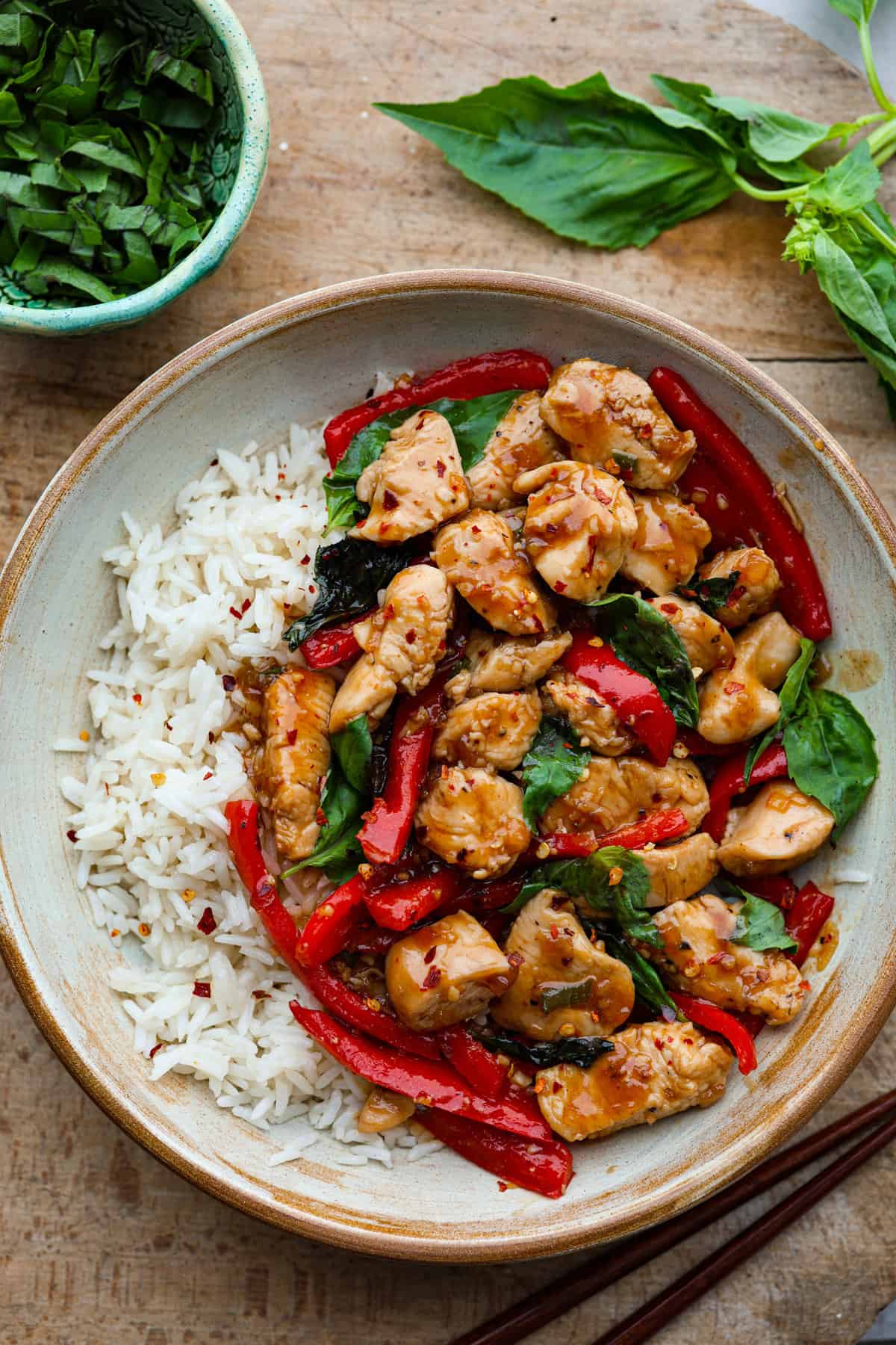Thai Basil Chicken - Kiss the Cook Catering